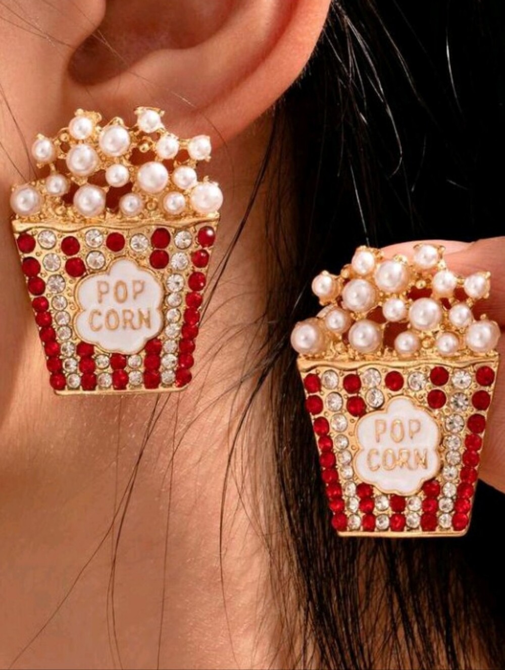 4/$60 New Popcorn Statement Earrings